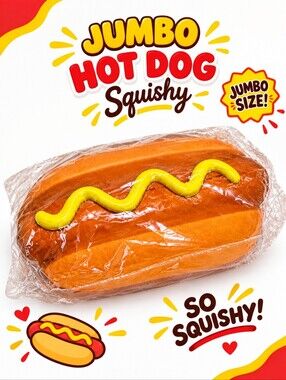 Jumbo Hot Dog Squishy